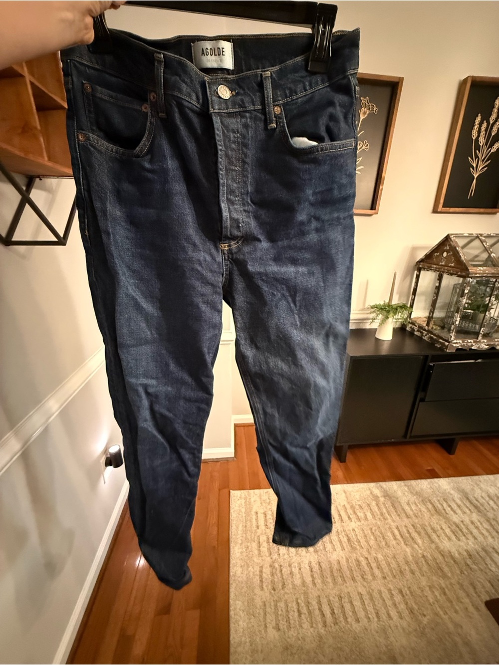 Agolde Women’s Riley High Waist Ankle Straight Leg Jeans